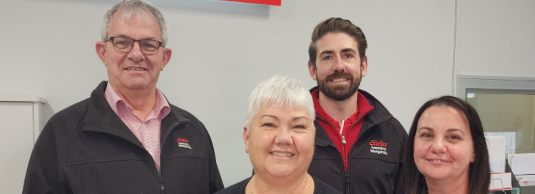 Elders insurance team members at Elders Insurance Wangaratta office
